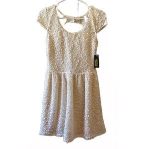 Jessica Simpson antique white junior dress size small